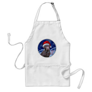 Chocolate Labrador Retriever Weihnachtsgeschenke Schürze