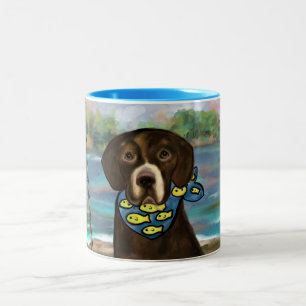 CHOCOLATE LABRADOR RETRIEVER ZWEIFARBIGE TASSE