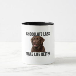 Chocolate Labs machen das Leben besser – Kaffeetas Tasse