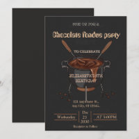 Chocolate-Liebhaber-Fondue-Party-Einladung