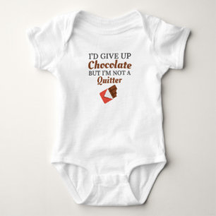 Chocolate Lover I von Give Up Chocolate But I'm No Baby Strampler