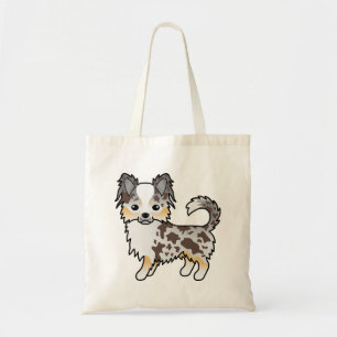 Chocolate Merle Langhaar Chihuahua Süßer Hund Tragetasche