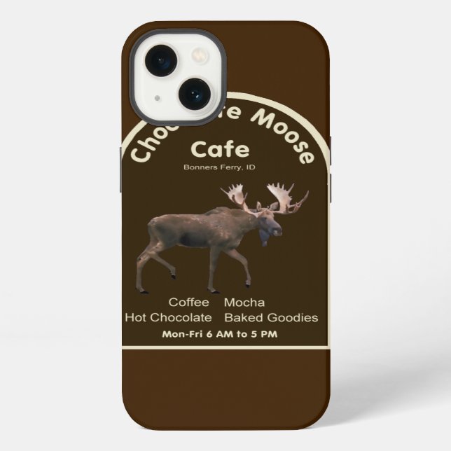 Chocolate Moose Café iPhone Hülle (Rückseite)