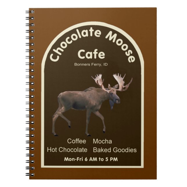 Chocolate Moose Café Notizblock (Vorderseite)