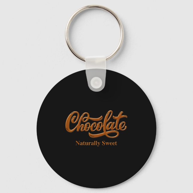 Chocolate Naturally Sweet Tee Proud-black Woman  Schlüsselanhänger (Vorderseite)