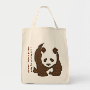 Chocolate Panda tote bag Tragetasche