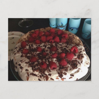 Chocolate Pavlova Postkarte