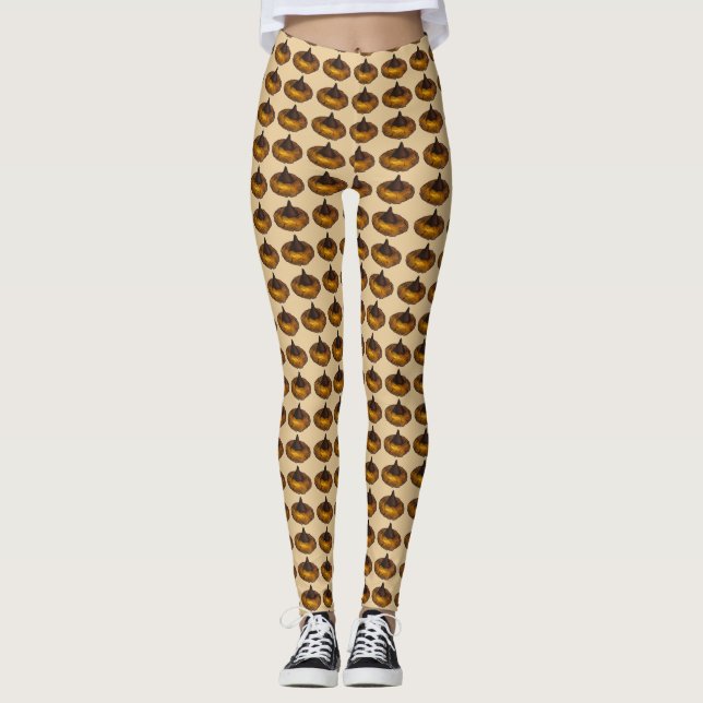 Chocolate Peanut Butter Cookie Feinschmecker Leggi Leggings (Vorderseite)