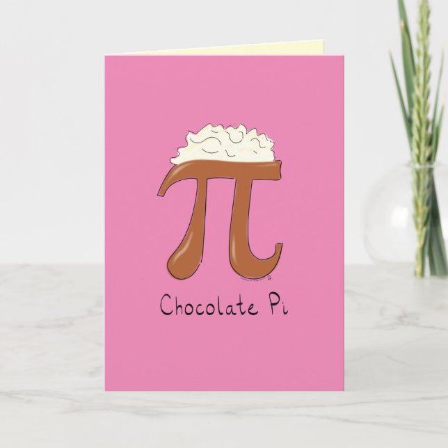 Chocolate Pi Day Symbol Math Lehrer Funny Karte (Vorderseite)