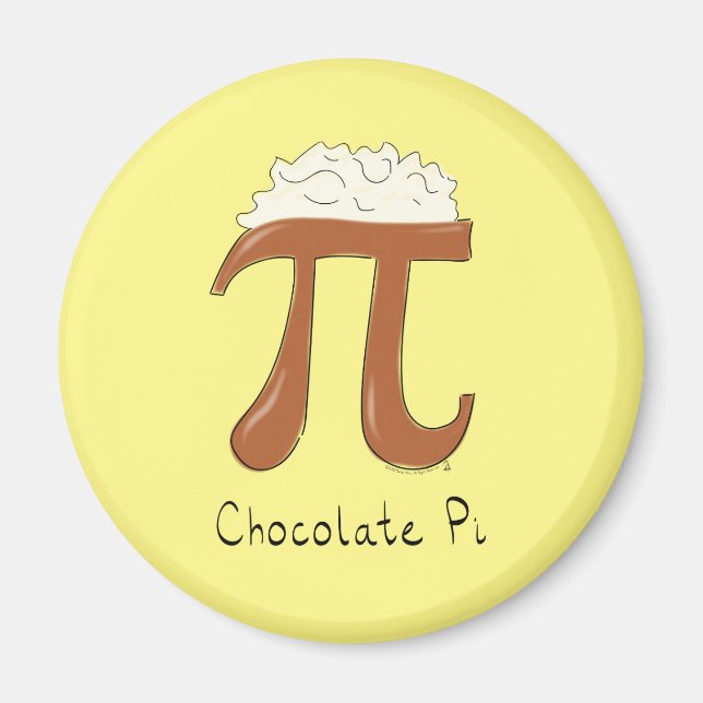 Chocolate Pi Day Symbol Math Lehrer Funny Magnet (Vorne)