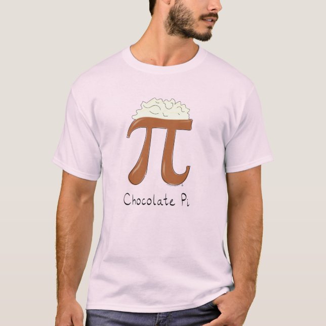 Chocolate Pi Math Teacher T-Shirt (Vorderseite)