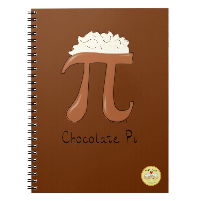 Chocolate Pi Niedlich Mathe Pi Day Notebook Notizblock (Vorderseite)