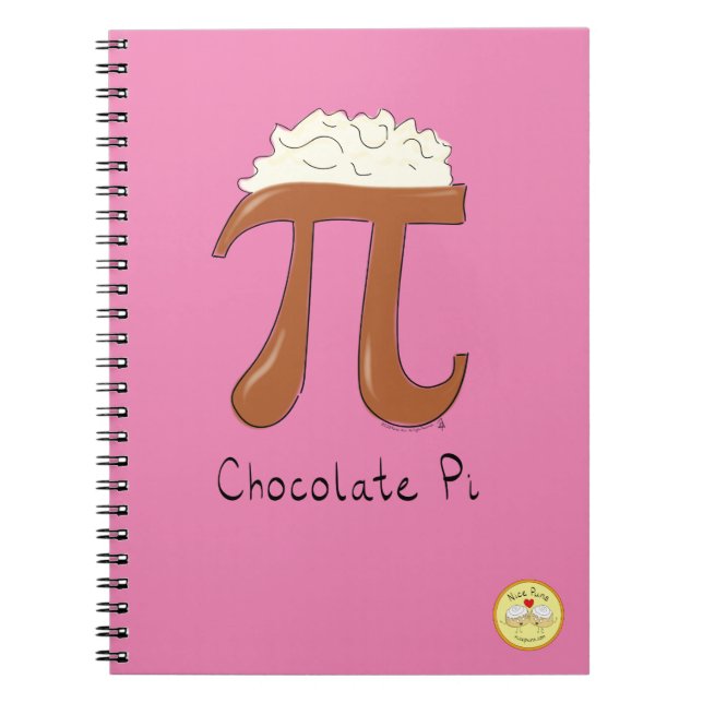 Chocolate Pi Niedlich Mathe Pi Day Notebook Notizblock (Vorderseite)