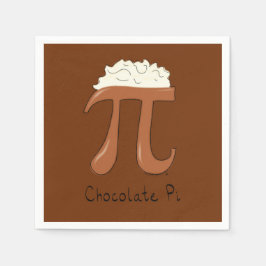 Chocolate Pi Niedlich Mathe Pi Day Party Napkins Serviette