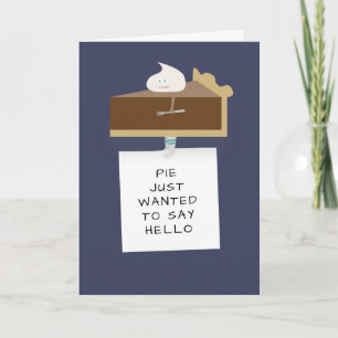 Chocolate Pie Hello Karte