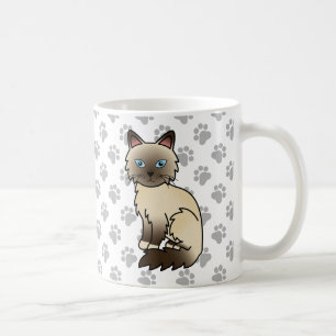 Chocolate Point Birman / Ragdoll Niedlich Cat & Pa Kaffeetasse