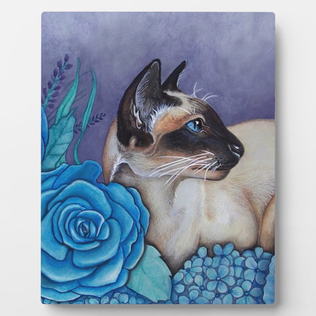 Chocolate Point Siamese Cat Fotoplatte (Vorderseite)