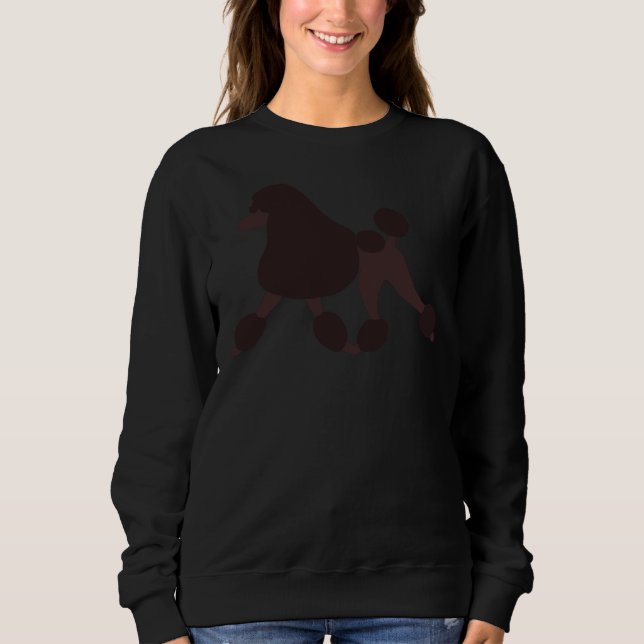 Chocolate Poodle Sweatshirt (Vorderseite)