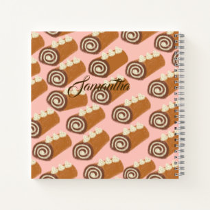 Chocolate Roll Cake Notizbuch