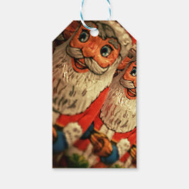 Chocolate Santa Custom Script Christmas Geschenkanhänger