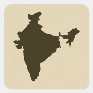Chocolate Spice Moods Indien Quadratischer Aufkleber