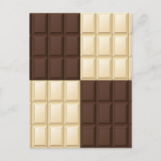 Chocolate Square Delight Postkarte