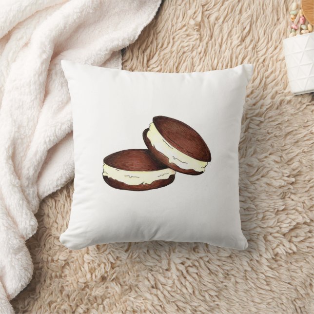 Chocolate Whoopie Pie PA Dutch Dessert Feinschmeck Kissen (Decke)