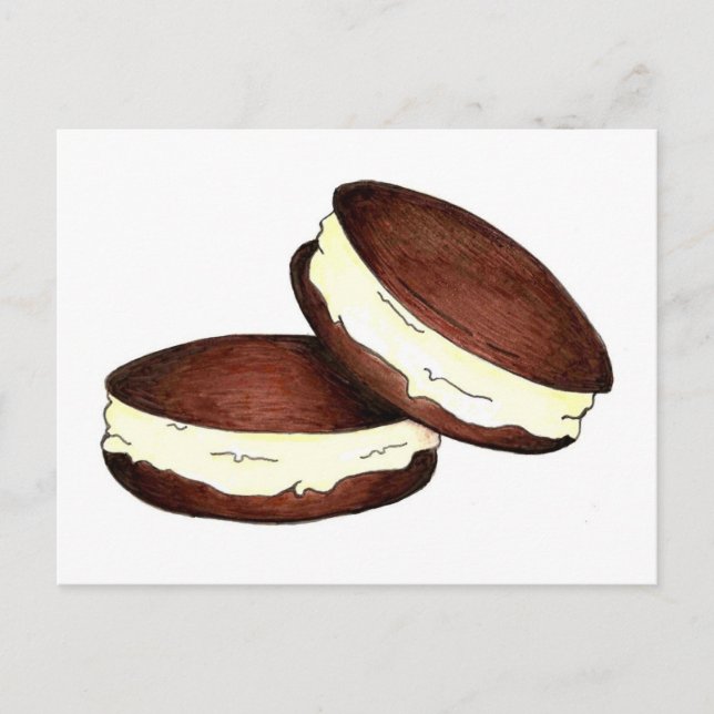 Chocolate Whoopie Pies Pie Maine PA Niederländisch Postkarte (Vorderseite)