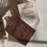 Chocolatebraune Old Money All-in-One-Hochzeit