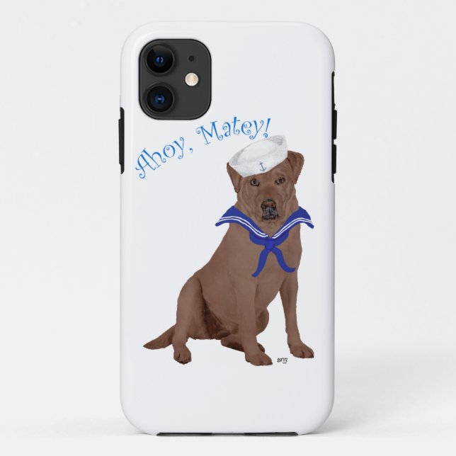 Chocolatebrauner Labrador Retriever Case-Mate iPhone Hülle (Rückseite)