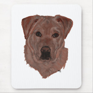 Chocolatebrauner Labrador Retriever Mousepad