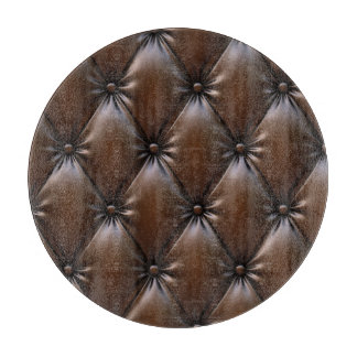 Chocolateleder: Luxuriöse Polstertextur Schneidebrett