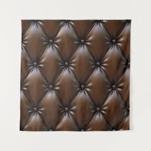 Chocolateleder: Luxuriöse Polstertextur Wandteppich