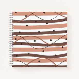 Chocolatey Stripes Journal Notizbuch