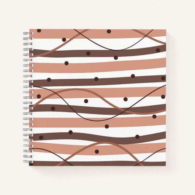 Chocolatey Stripes Journal Notizbuch (Vorderseite)