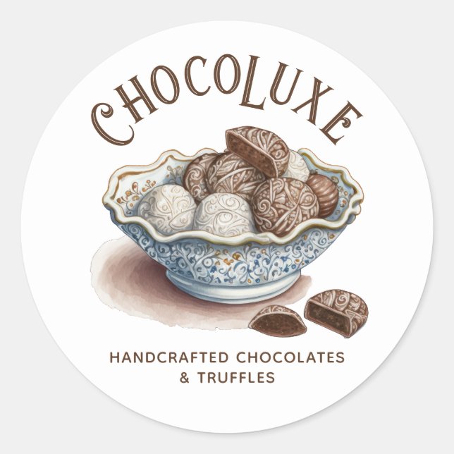 Chocolatier fabricant Chocolatier Étiquette produi (Devant)