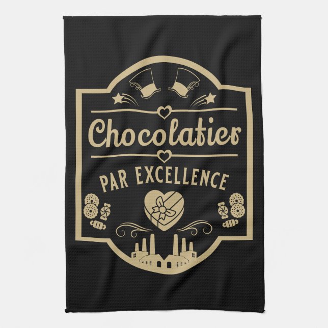 Chocolatier Maker Geschirrtuch (Vertikal)
