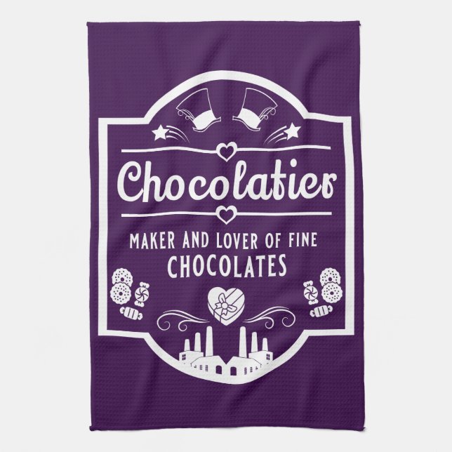 Chocolatier Maker Geschirrtuch (Vertikal)