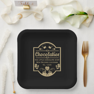 Chocolatier Maker Pappteller