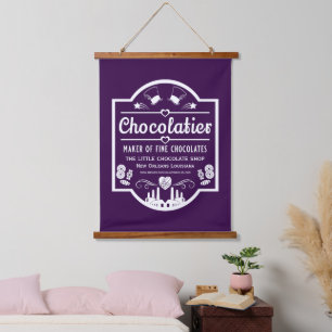 Chocolatier Maker Wandteppich Mit Holzrahmen