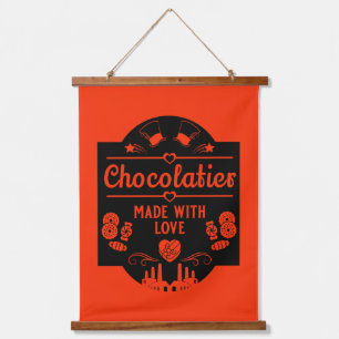 Chocolatier Maker Wandteppich Mit Holzrahmen