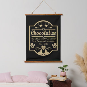 Chocolatier Maker Wandteppich Mit Holzrahmen