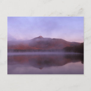 Chocorua Lake Sunrise Fog Postkarte