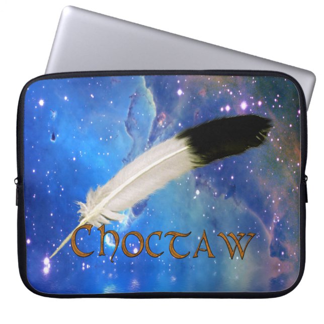 CHOCTAW Nation & Feather Space Laptop Sleeve (Vorderseite)