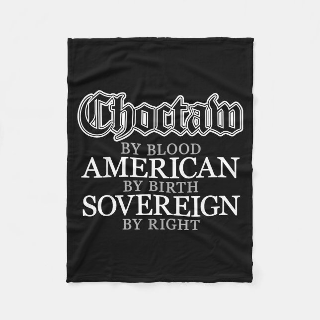 Choctaw Native American Indian  Fleecedecke (Vorderseite)