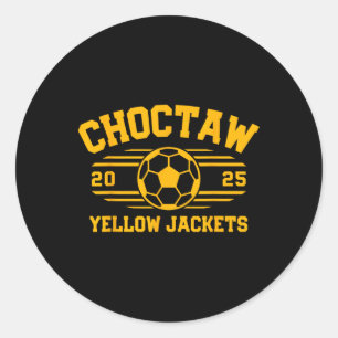 Choctaw Yellow Jackets Fußball Byll 2025 Hs  Runder Aufkleber