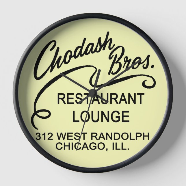 Chodash Bros. Restaurant, Chicago, Illinois Uhr (Vorderseite)