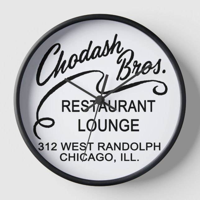 Chodash Bros. Restaurant, Chicago, Illinois Uhr (Vorderseite)