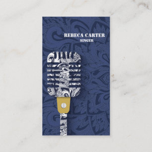 Choeur de carte d'artiste de musique de joueur de