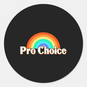 Choice Pro Feminism Pro Women Runder Aufkleber